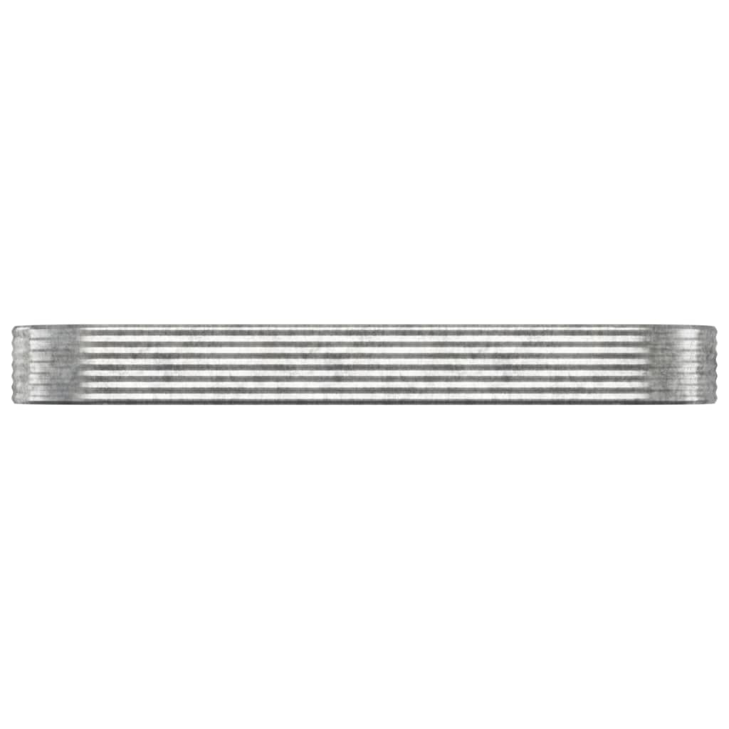 Letto Giardino Acciaio Zincato 322x100x36cm Argento