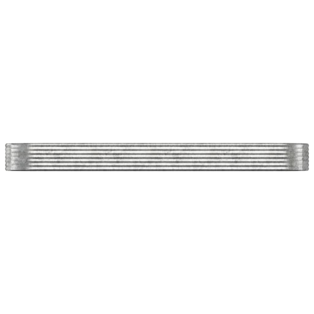 Letto Giardino Acciaio Zincato 396x100x36cm Argento