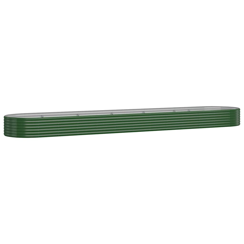 Letto Giardino Acciaio Zincato 507x100x36 cm Verde