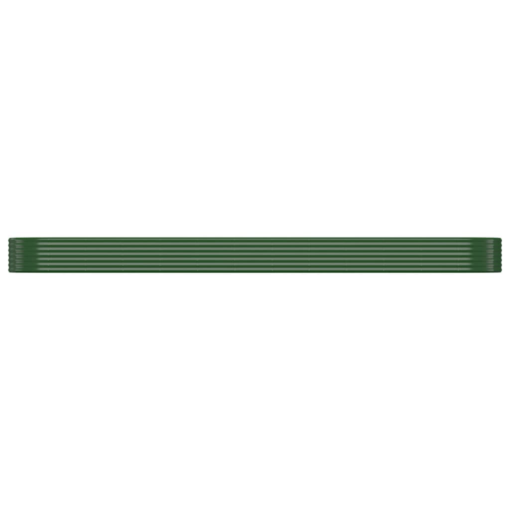 Letto Giardino Acciaio Zincato 507x100x36 cm Verde