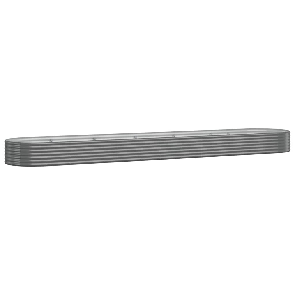 Letto Giardino Acciaio Zincato 507x100x36cm Grigio
