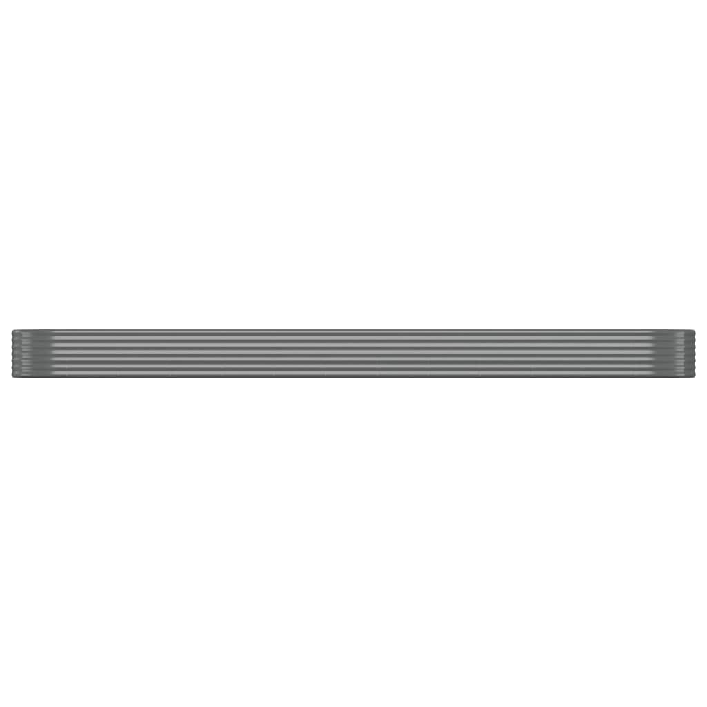 Letto Giardino Acciaio Zincato 507x100x36cm Grigio