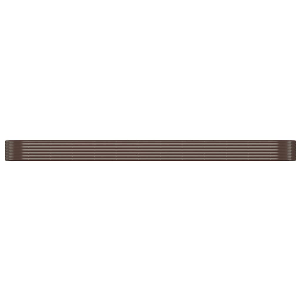 Letto Giardino Acciaio Zincato 507x100x36 cm Marrone