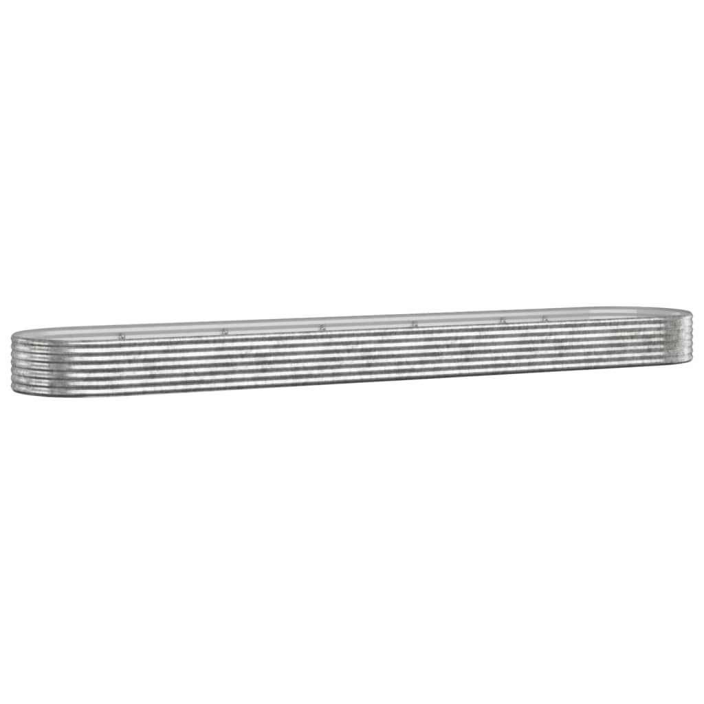Letto Giardino Acciaio Zincato 507x100x36cm Argento