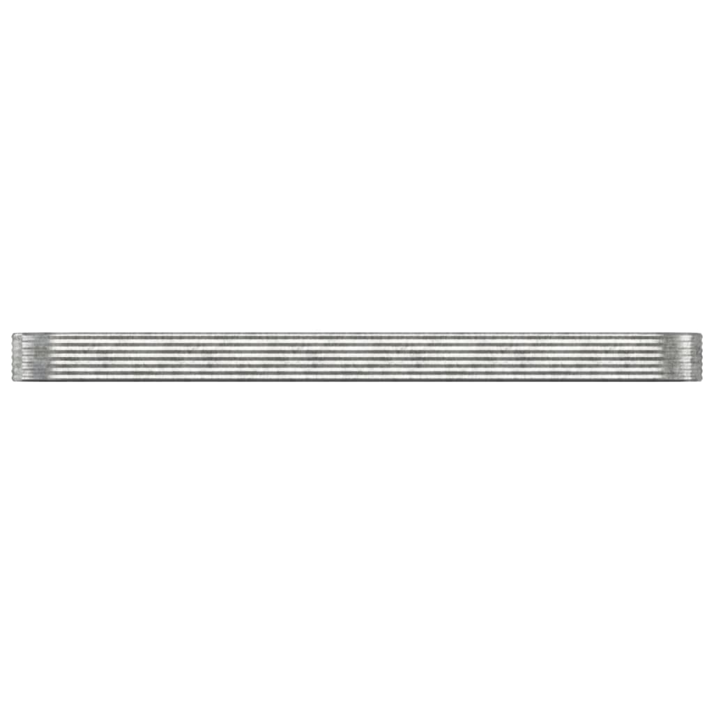Letto Giardino Acciaio Zincato 507x100x36cm Argento