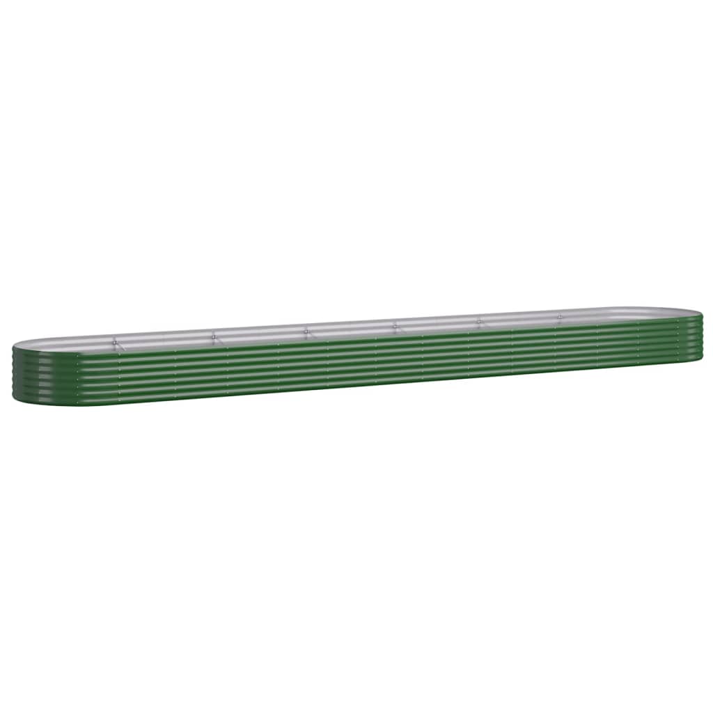 Letto Giardino Acciaio Zincato 544x100x36 cm Verde