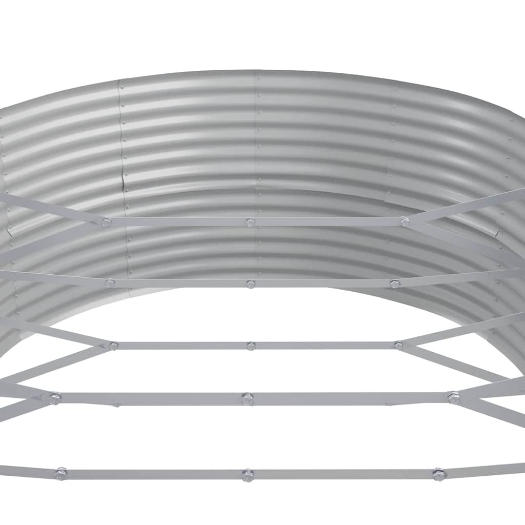 Letto da Giardino in Acciaio Zincato 544x100x36 cm Antracite