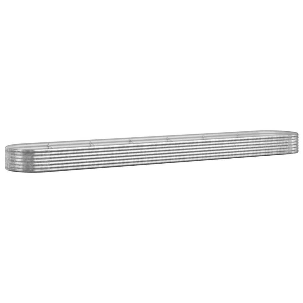 Letto Giardino Acciaio Zincato 544x100x36cm Argento