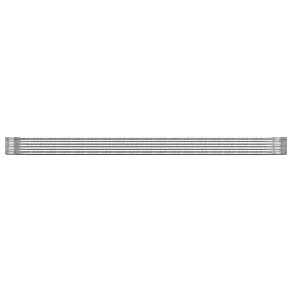 Letto Giardino Acciaio Zincato 544x100x36cm Argento