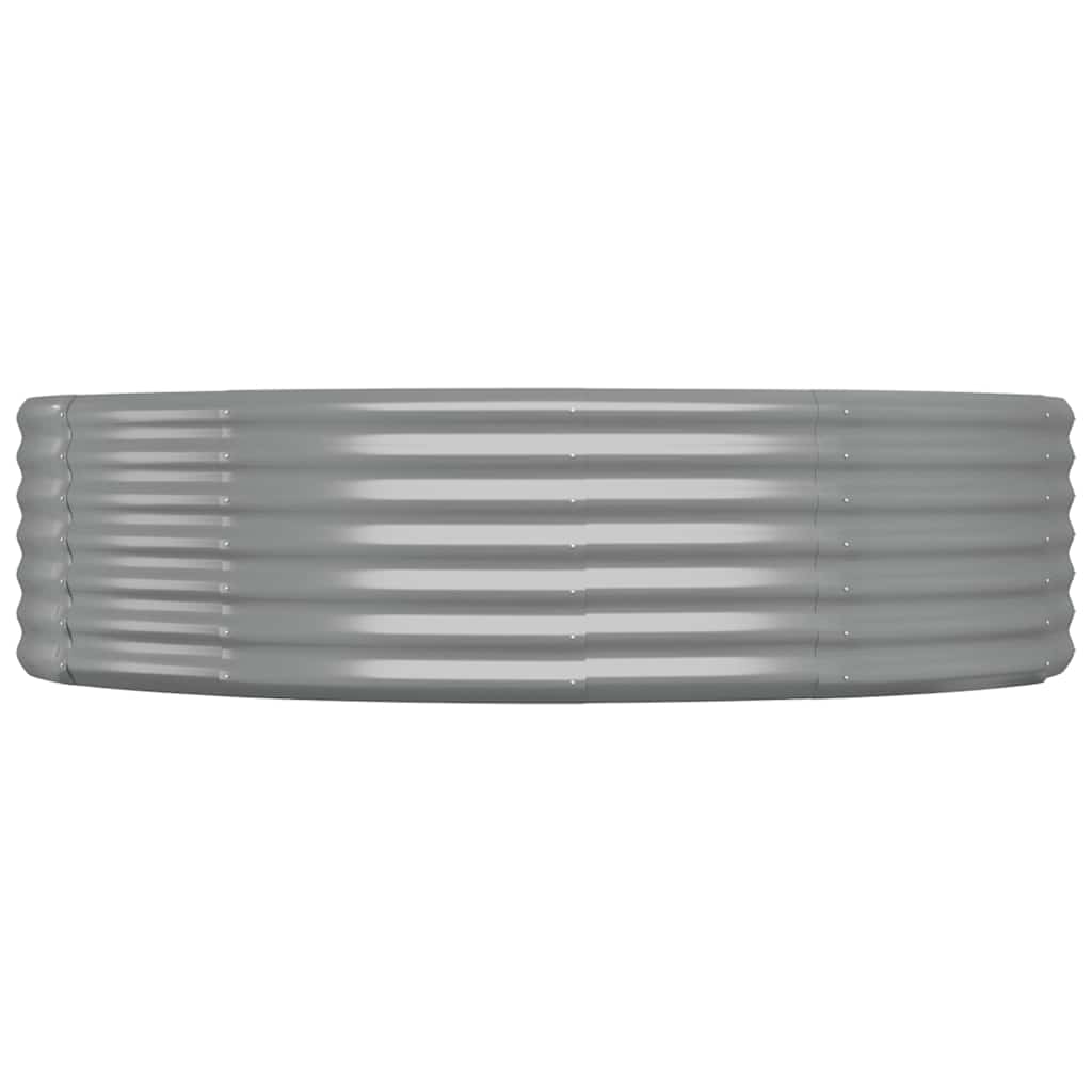 Letto Giardino Acciaio Zincato 140x140x36cm Grigio