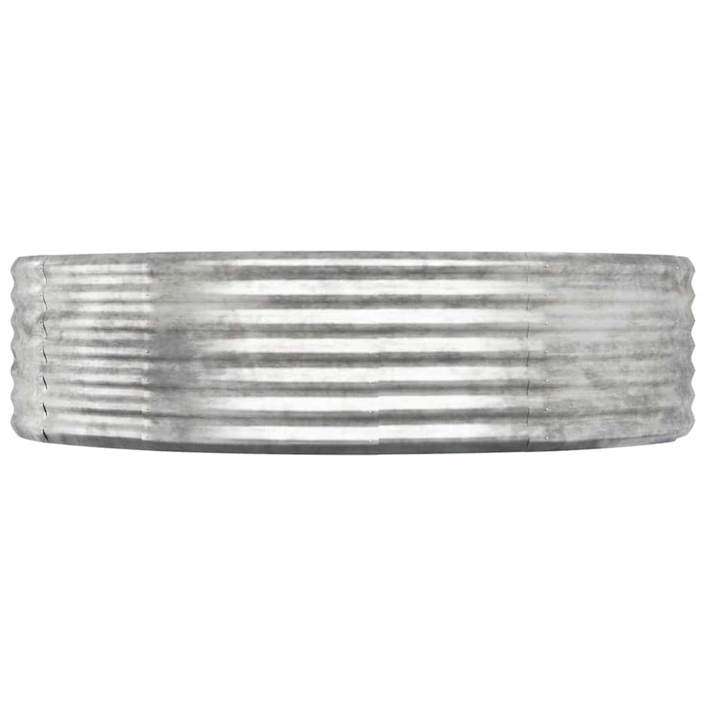 Letto Giardino Acciaio Zincato 140x140x36cm Argento