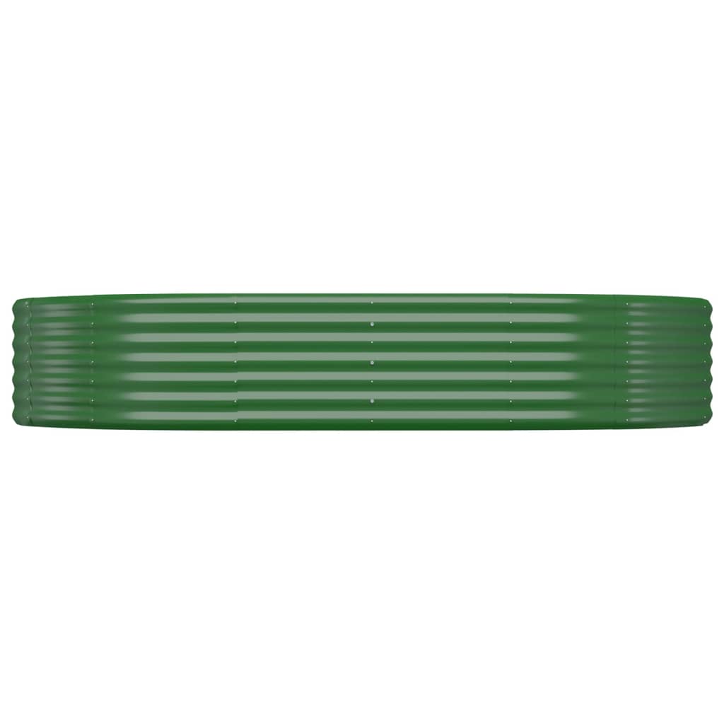 Letto Giardino Acciaio Zincato 214x140x36 cm Verde