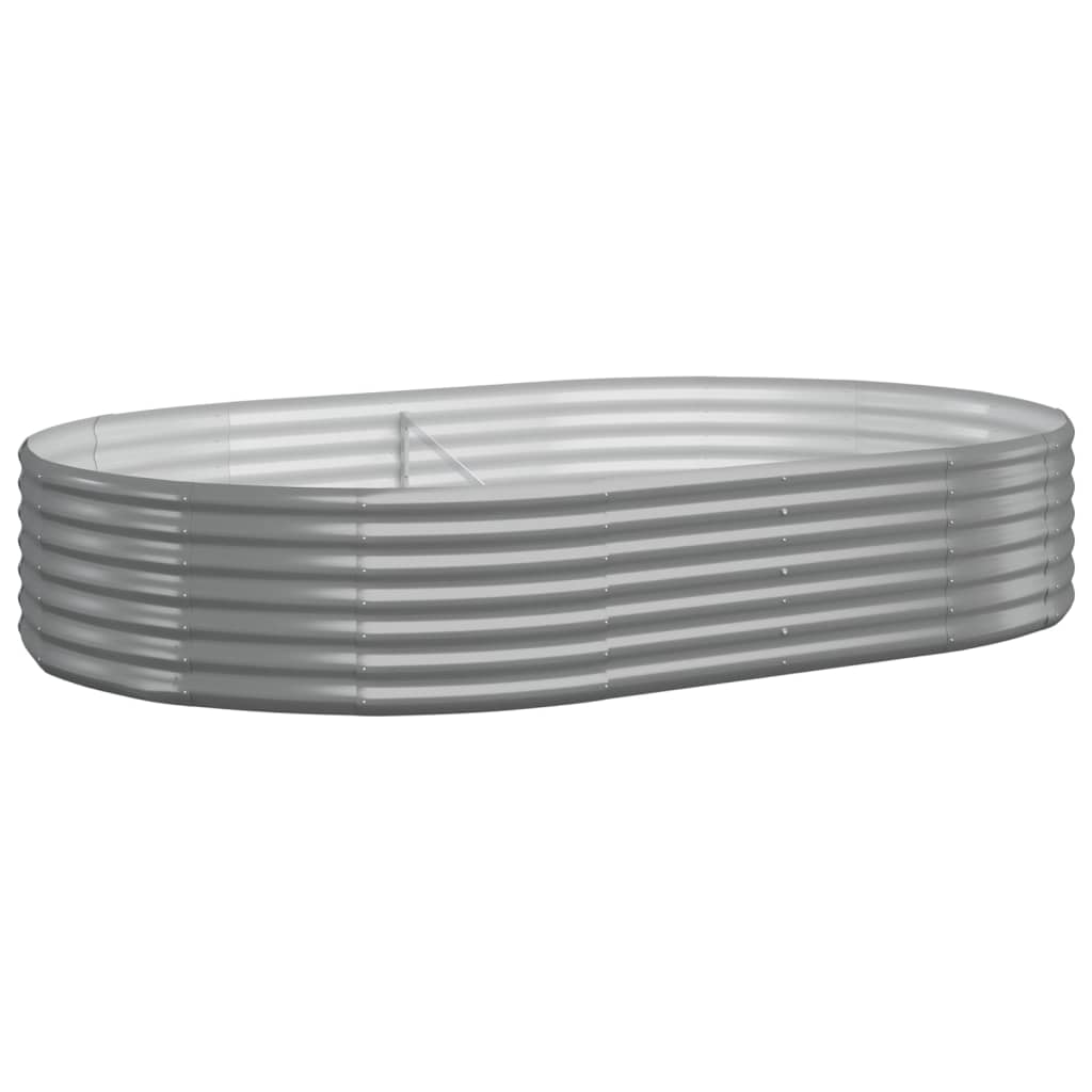 Letto Giardino Acciaio Zincato 214x140x36cm Grigio