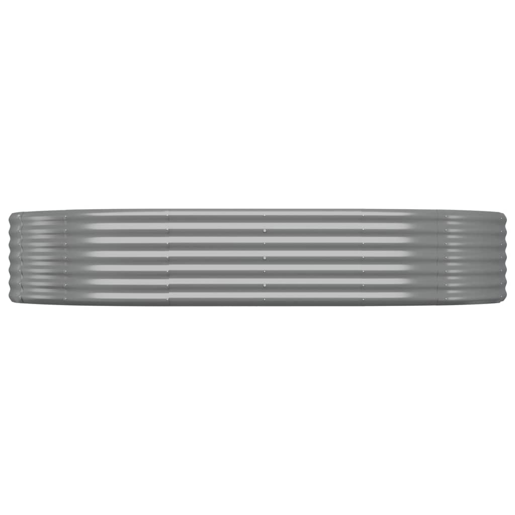 Letto Giardino Acciaio Zincato 214x140x36cm Grigio