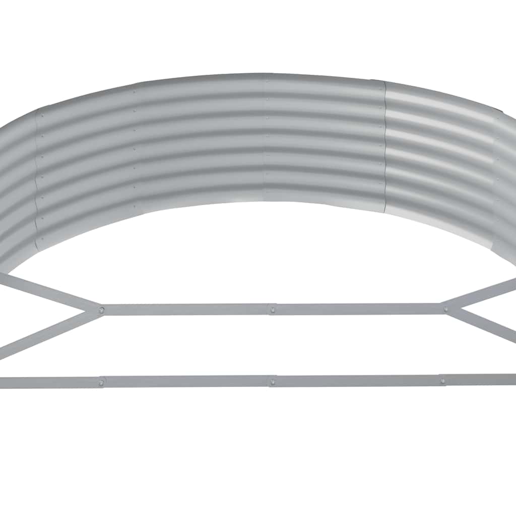 Letto da Giardino in Acciaio Zincato 214x140x36 cm Antracite