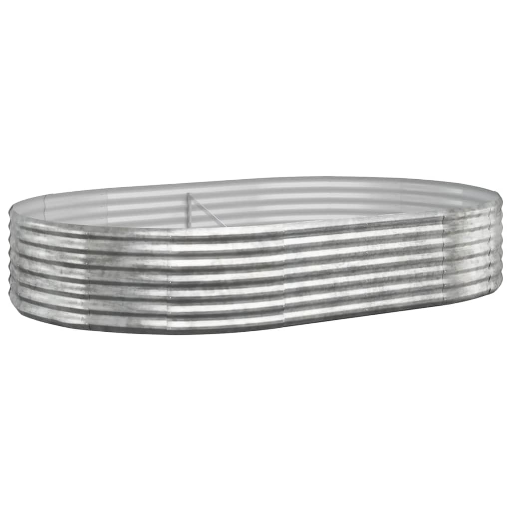 Letto Giardino Acciaio Zincato 214x140x36cm Argento