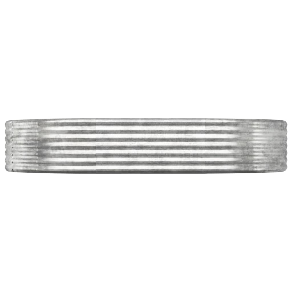 Letto Giardino Acciaio Zincato 214x140x36cm Argento