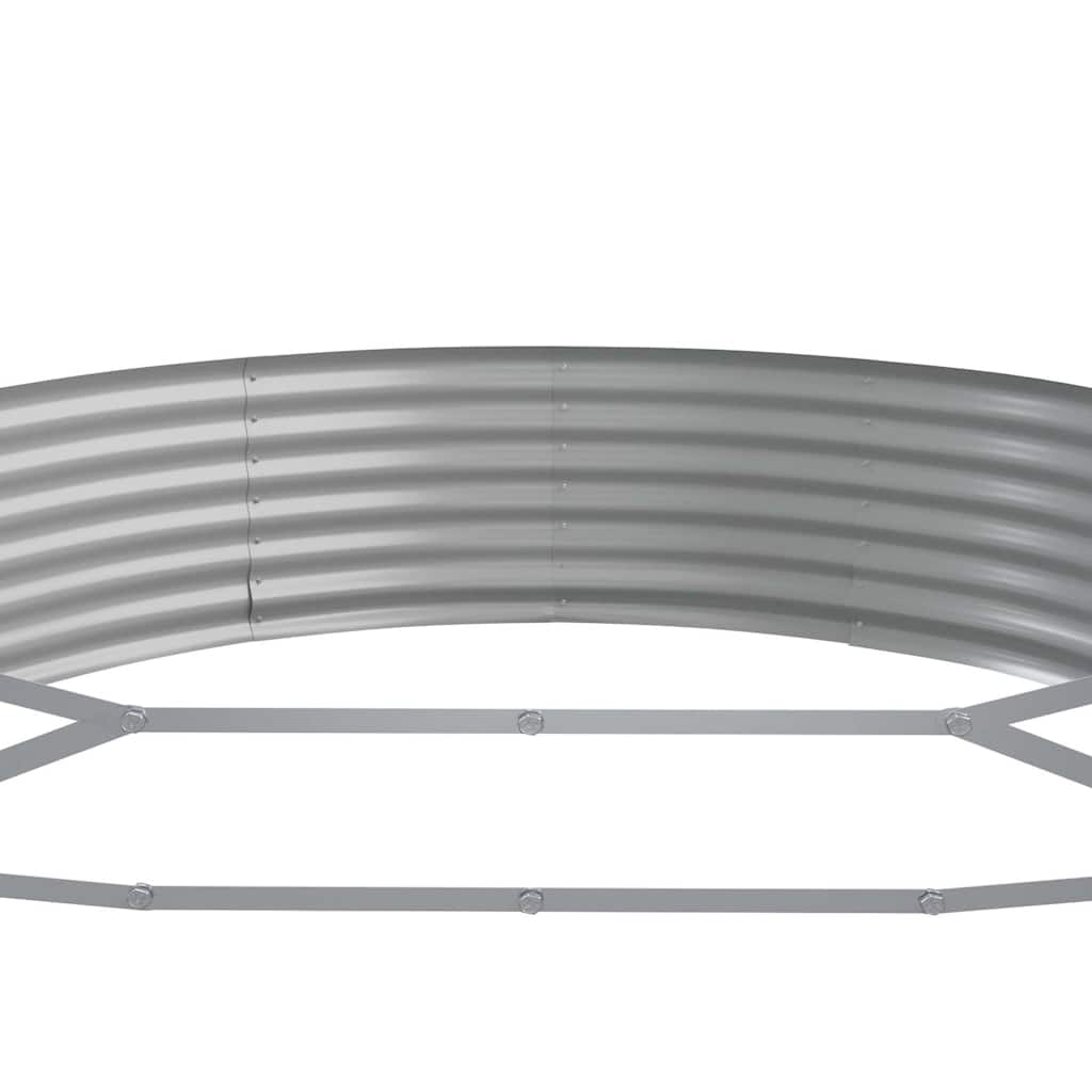 Letto Giardino Acciaio Zincato 296x140x36 cm Marrone