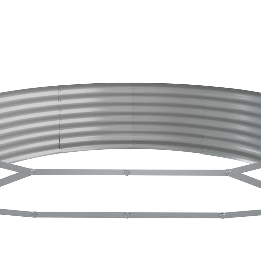 Letto Rialzato da Giardino in Acciaio Zincato 296x140x36 cm Antracite
