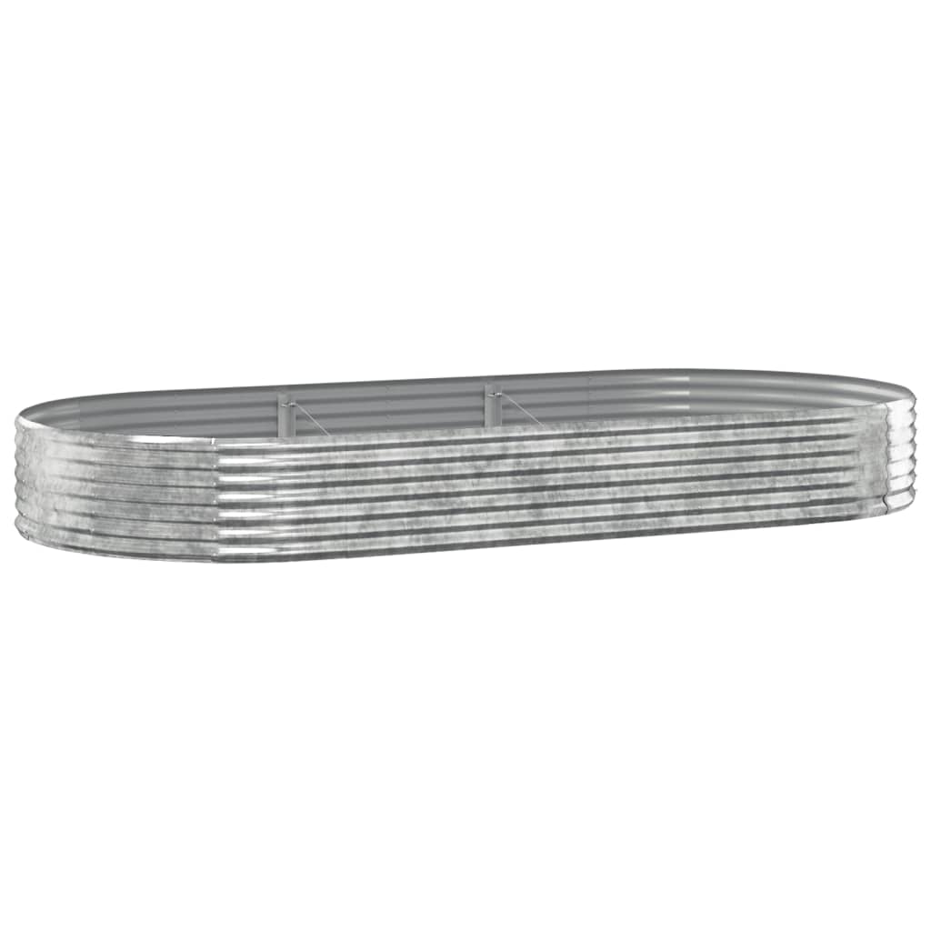 Letto Giardino Acciaio Zincato 296x140x36cm Argento