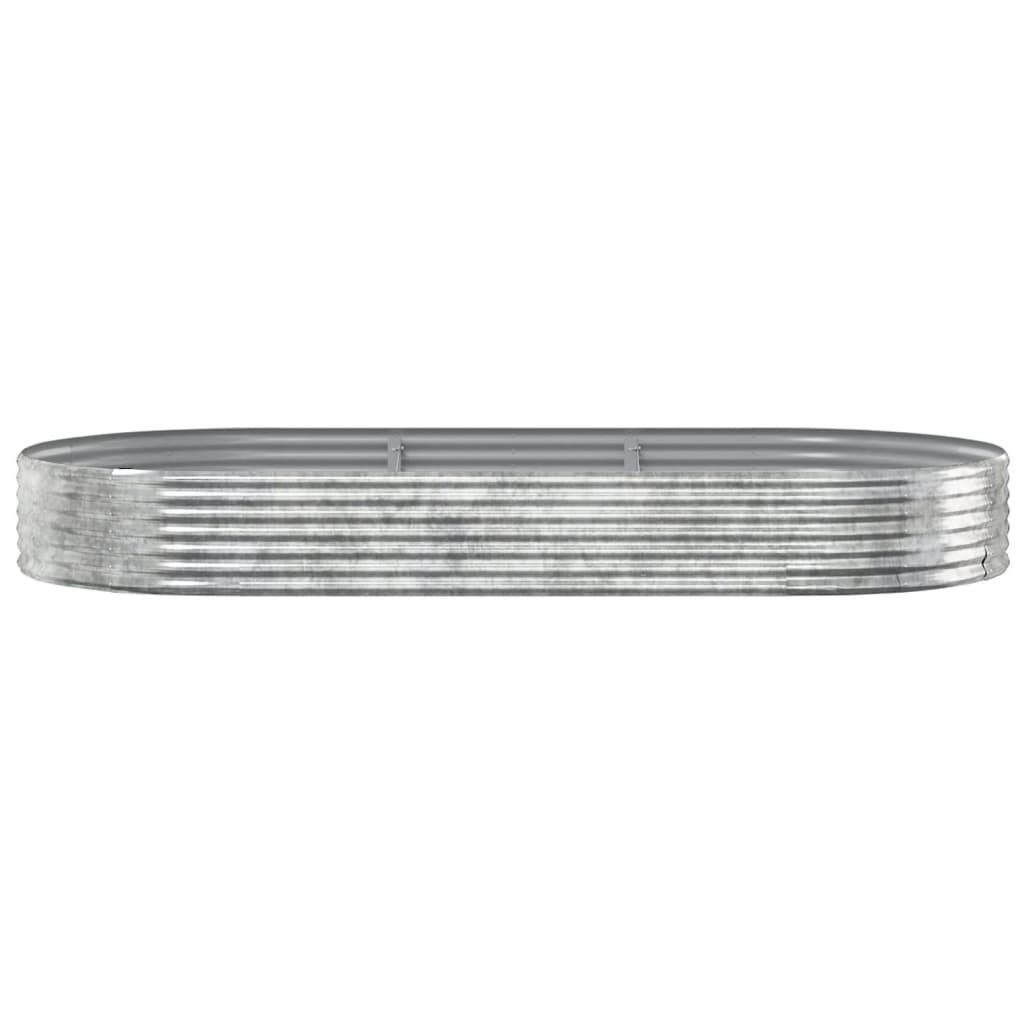 Letto Giardino Acciaio Zincato 296x140x36cm Argento