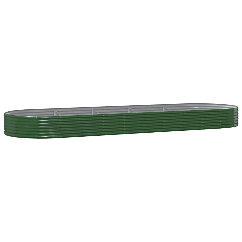 Letto Giardino Acciaio Zincato 450x140x36 cm Verde