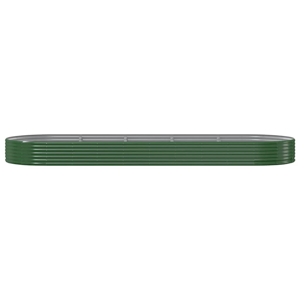 Letto Giardino Acciaio Zincato 450x140x36 cm Verde