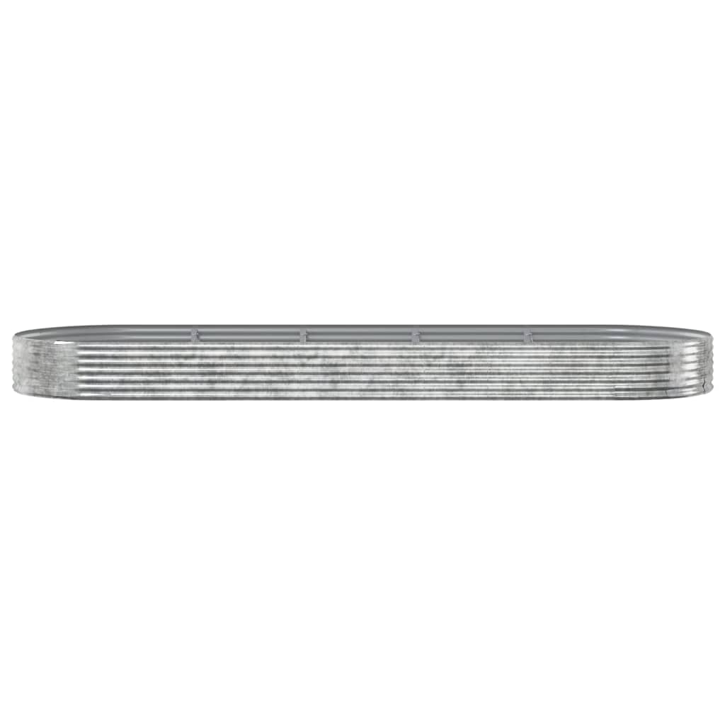 Letto Giardino Acciaio Zincato 450x140x36 cm Argento