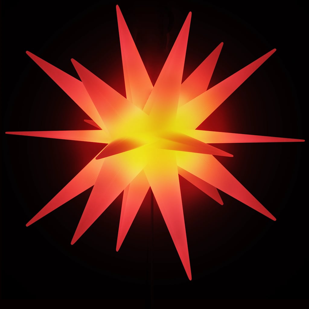 Luci di Natale con Picchi e LED 3 pz Pieghevoli Rosse 57 cm