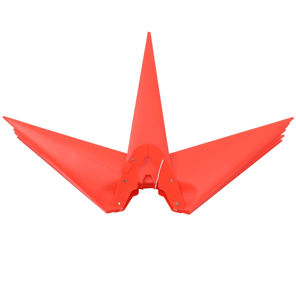 Luci di Natale con Picchi e LED 3 pz Pieghevoli Rosse 57 cm