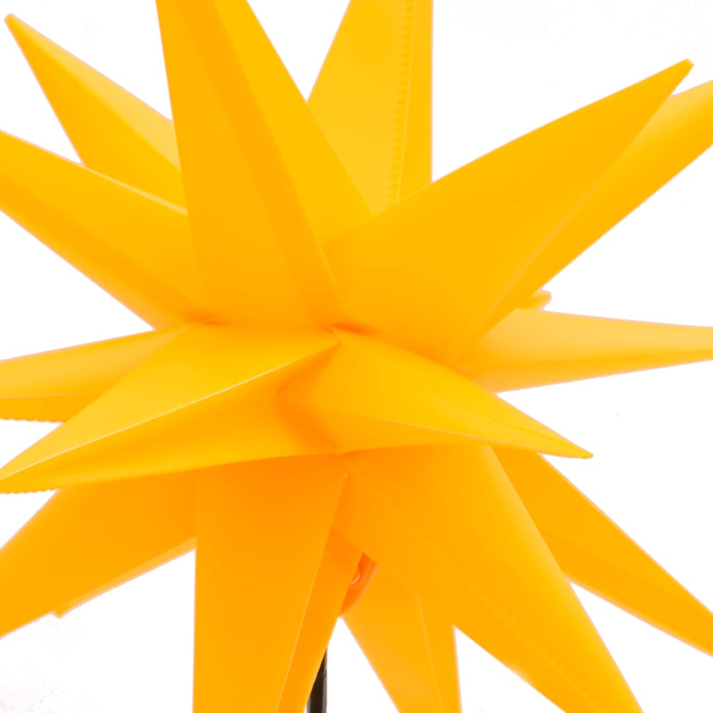 Luci di Natale con Picchi e LED 3 pz Pieghevoli Gialle 57 cm