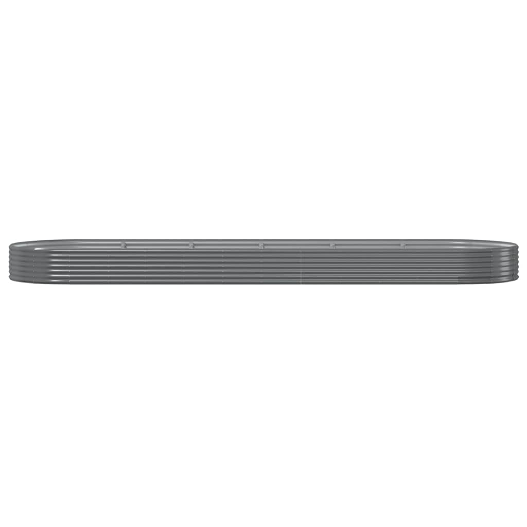 Letto Giardino Acciaio Zincato 523x140x36cm Grigio