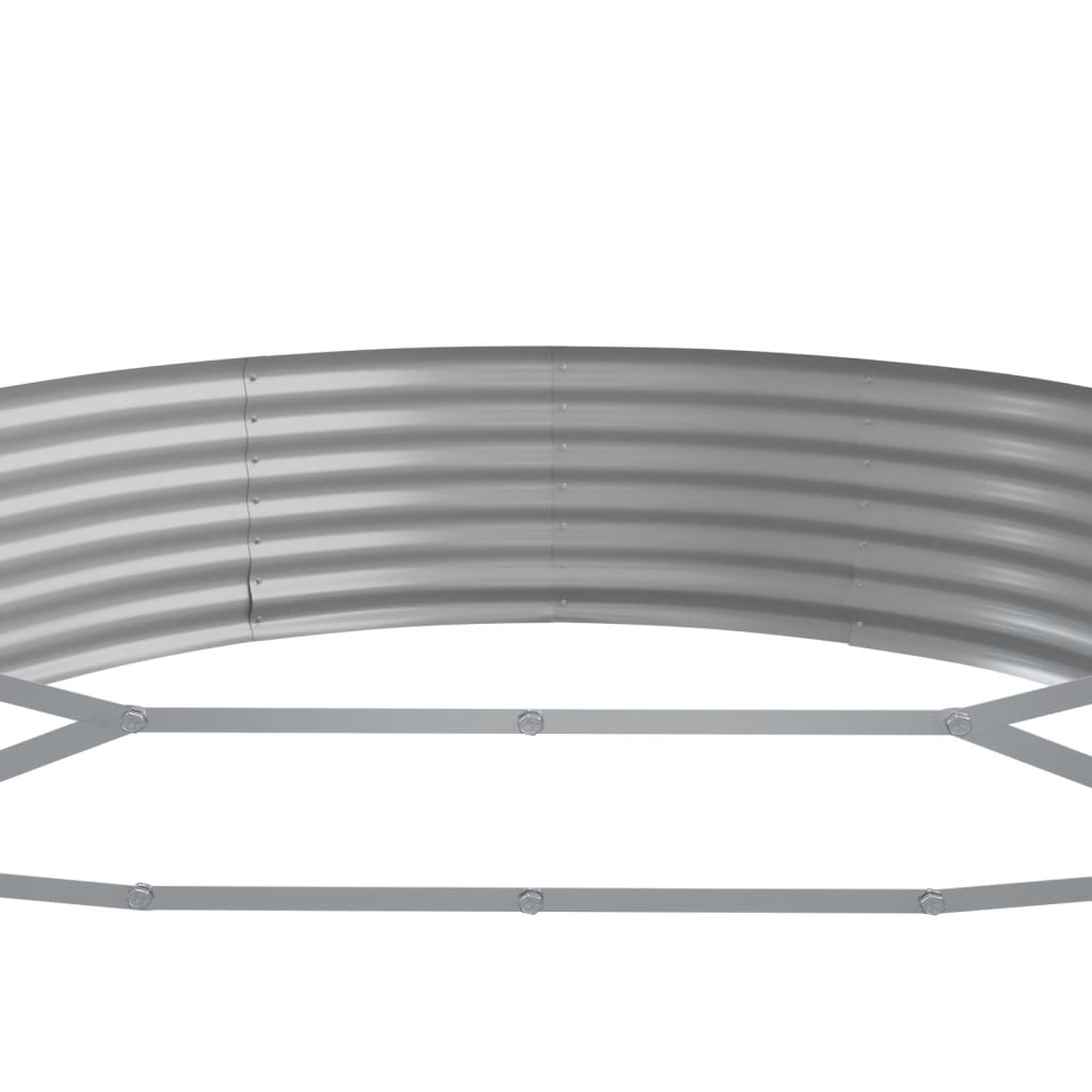 Letto Giardino Acciaio Zincato 523x140x36 cm Marrone