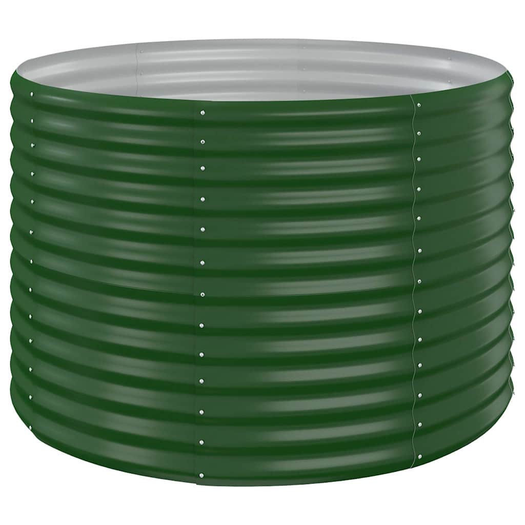 Letto Giardino Acciaio Zincato 100x100x68 cm Verde