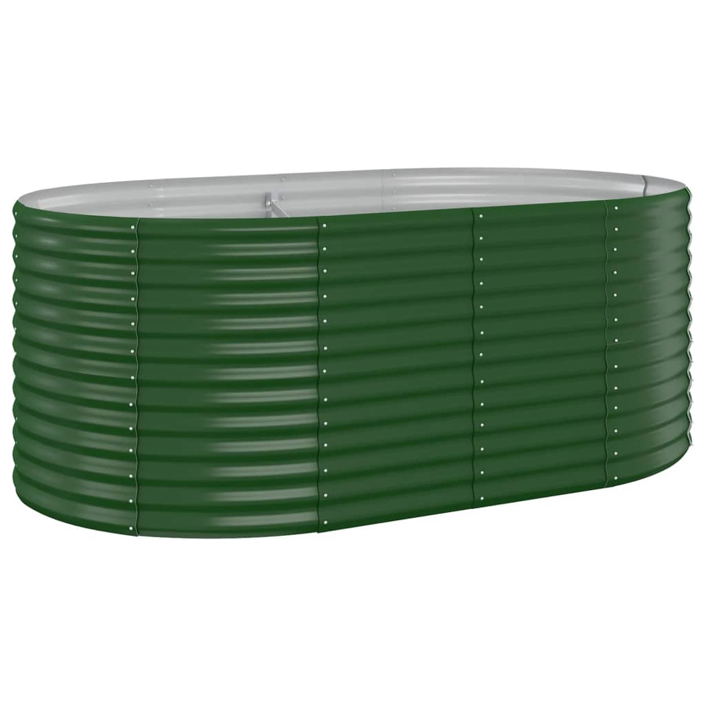 Letto Giardino Acciaio Zincato 175x100x68 cm Verde