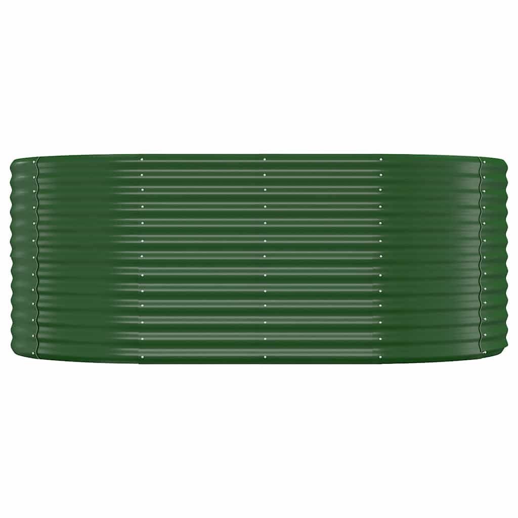 Letto Giardino Acciaio Zincato 175x100x68 cm Verde