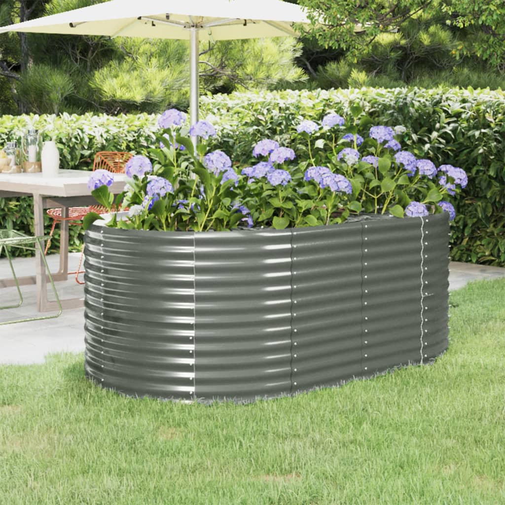 Letto Giardino Acciaio Zincato 175x100x68cm Grigio