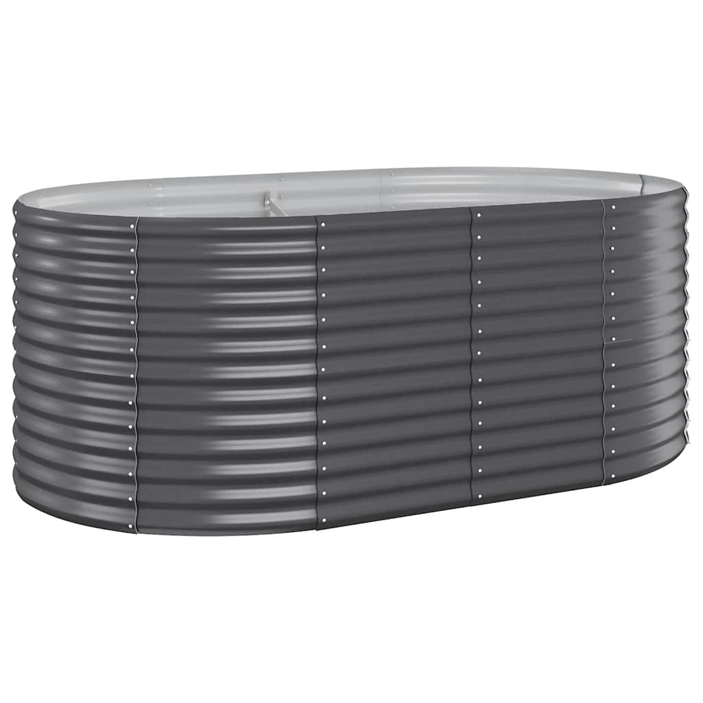 Letto da Giardino in Acciaio Zincato 175x100x68 cm Antracite