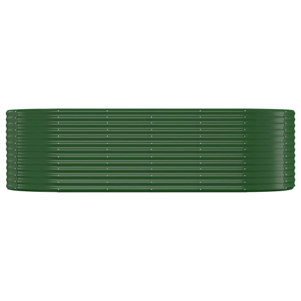 Letto Giardino Acciaio Zincato 249x100x68 cm Verde
