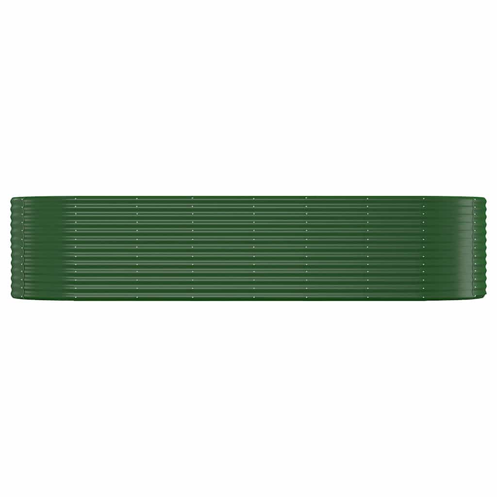 Letto Giardino Acciaio Zincato 322x100x68 cm Verde