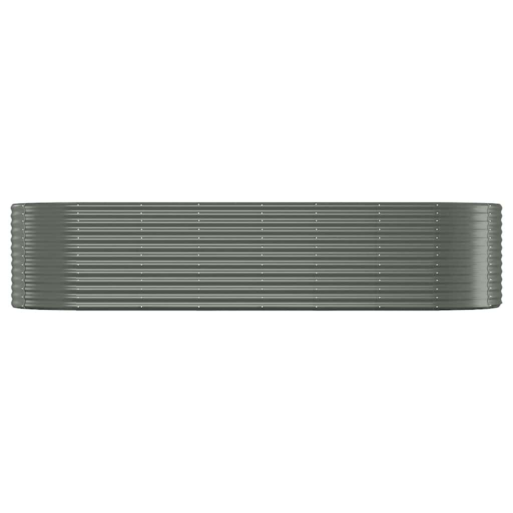 Letto Giardino Acciaio Zincato 322x100x68cm Grigio