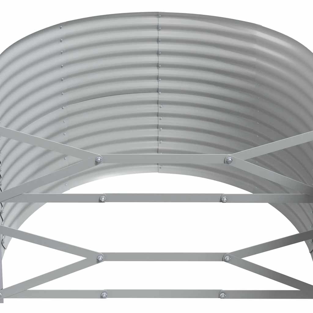 Letto Giardino Acciaio Zincato 322x100x68 cm Marone