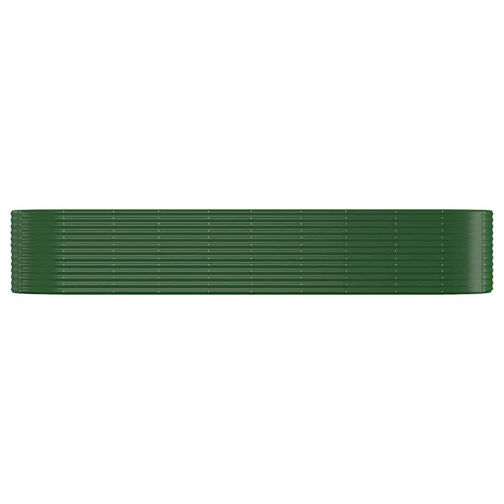 Letto Giardino Acciaio Zincato 396x100x68 cm Verde