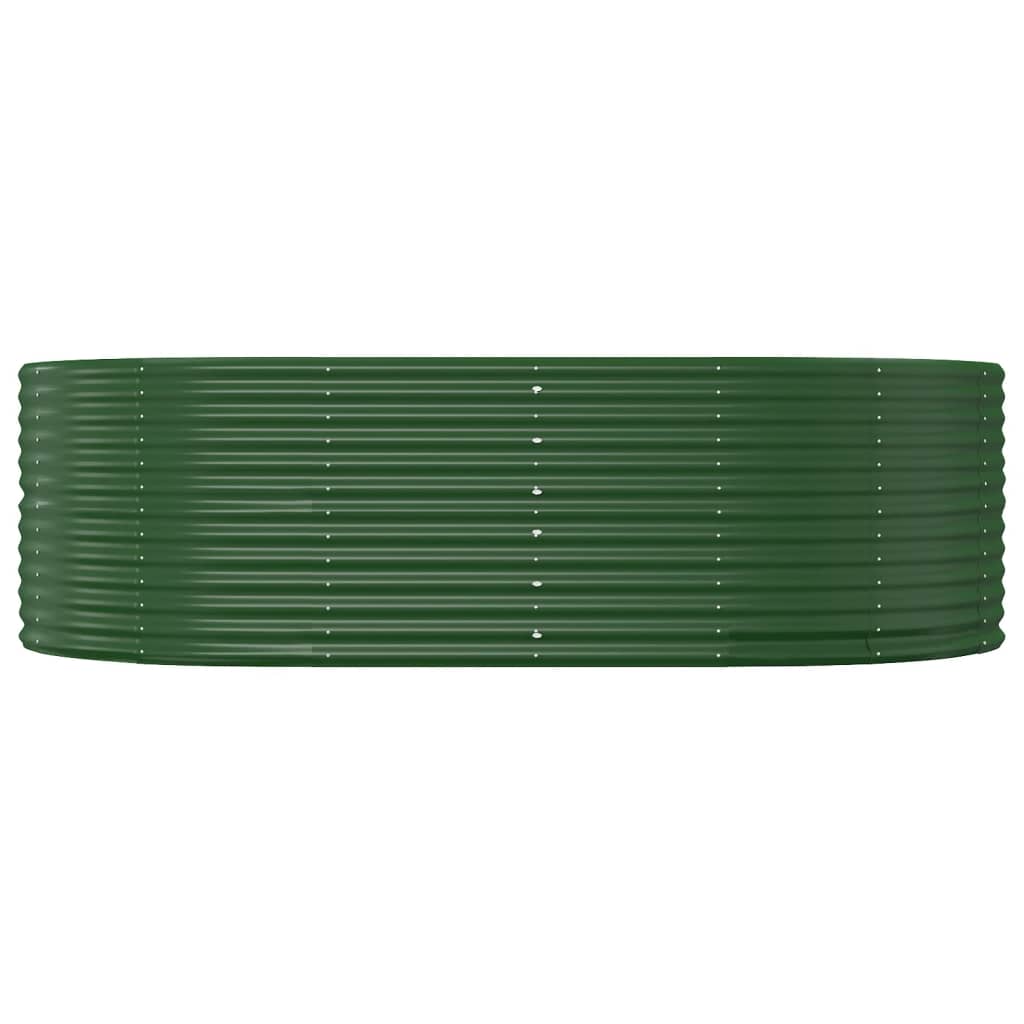 Letto Rialzato da Giardino Verde 212x140x68 cm Acciaio Zincato