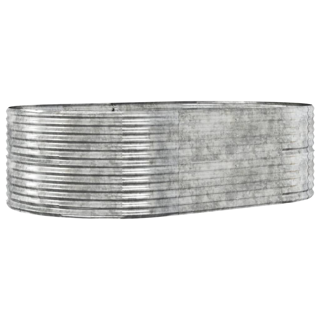 Letto Giardino Acciaio Zincato 212x140x68cm Argento