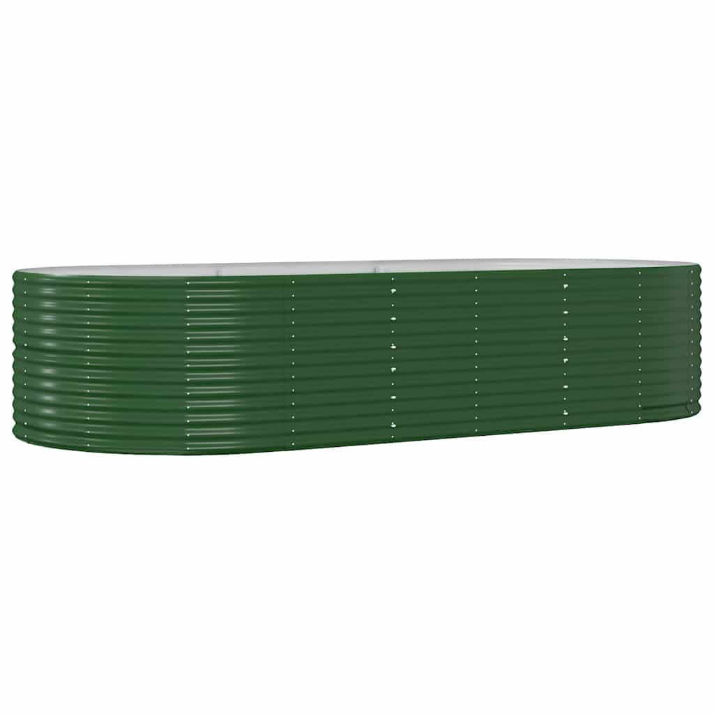 Letto Giardino Acciaio Zincato 291x140x68 cm Verde