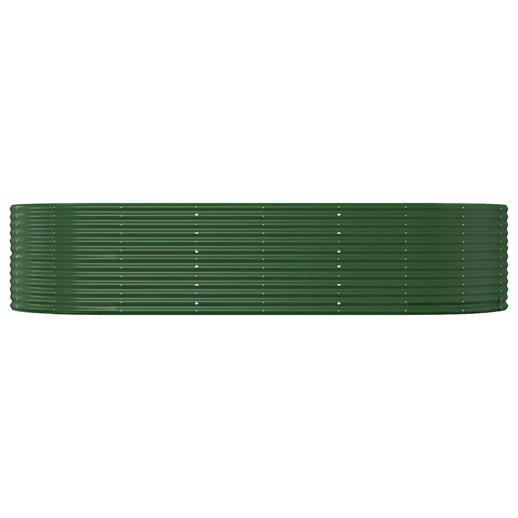 Letto Giardino Acciaio Zincato 291x140x68 cm Verde