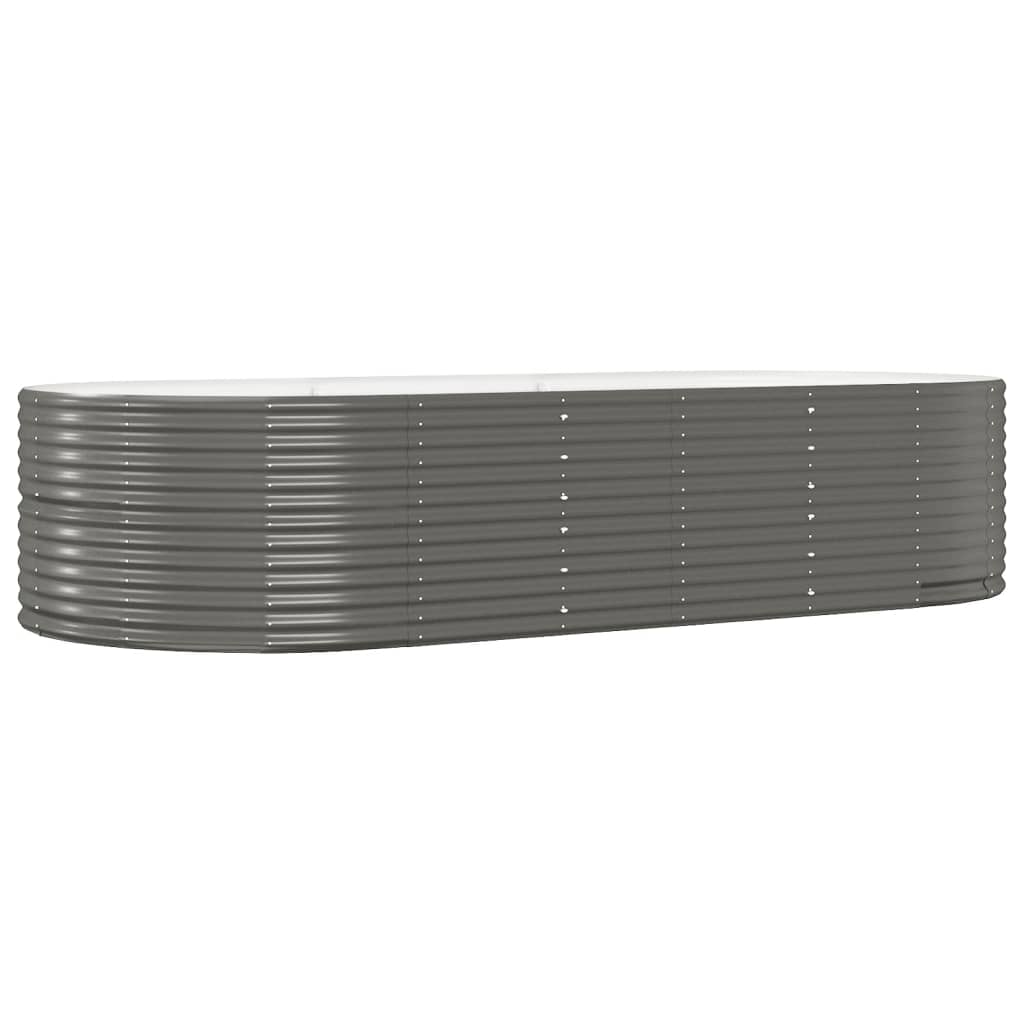 Letto Giardino Acciaio Zincato 291x140x68 cm Grigio