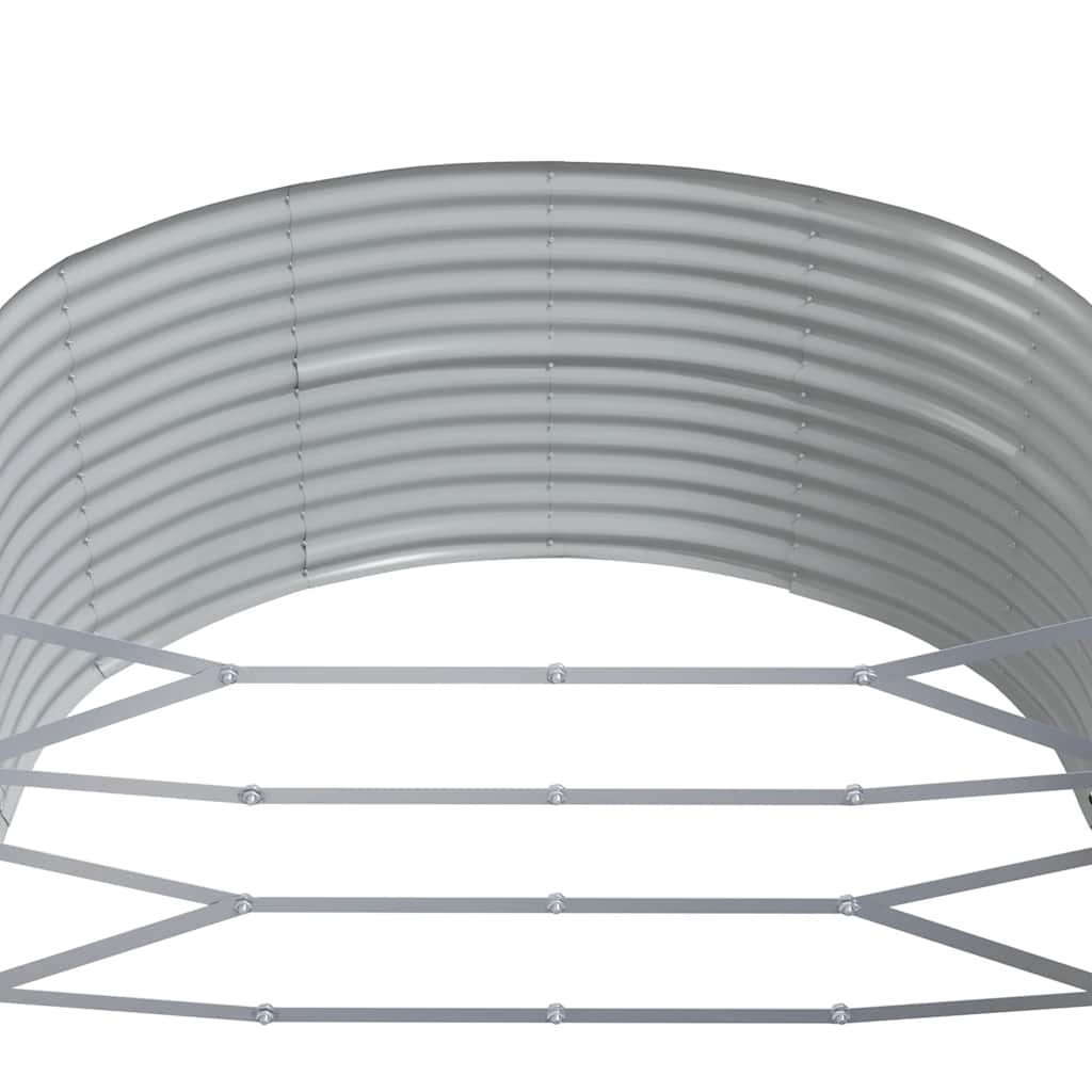 Letto Giardino Acciaio Zincato 291x140x68cm Antracite