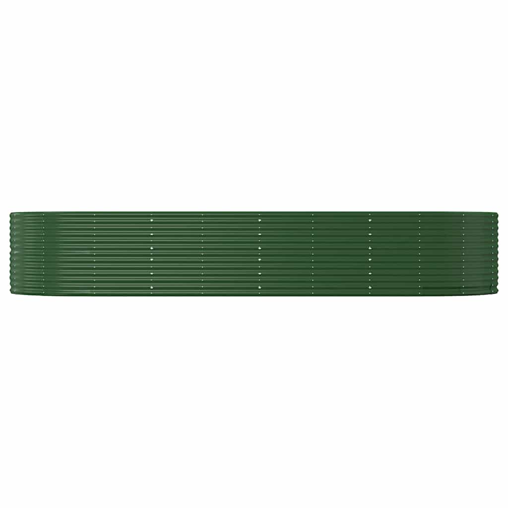 Letto Giardino Acciaio Zincato 367x140x68 cm Verde